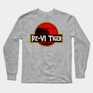 German Pz-VI Tiger tank in the style of dinosaurs Long Sleeve T-Shirt